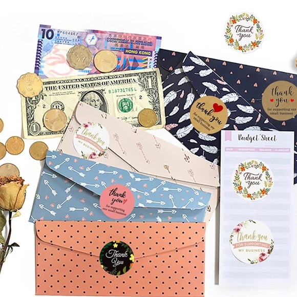 Set of 50 Thank You Stickers | 1” | Variety of Designs - Picture 9 of 12